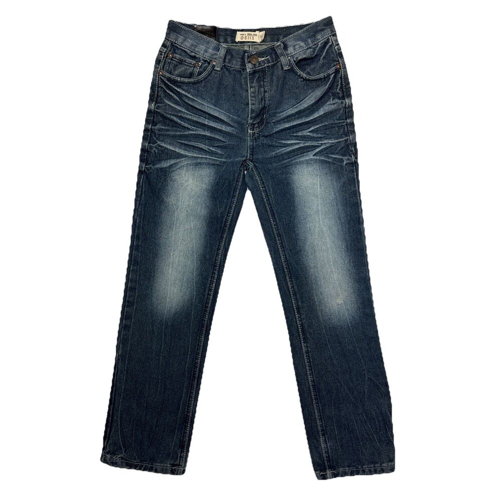 GS115 Boys Jeans Youth Size 12 Distressed
